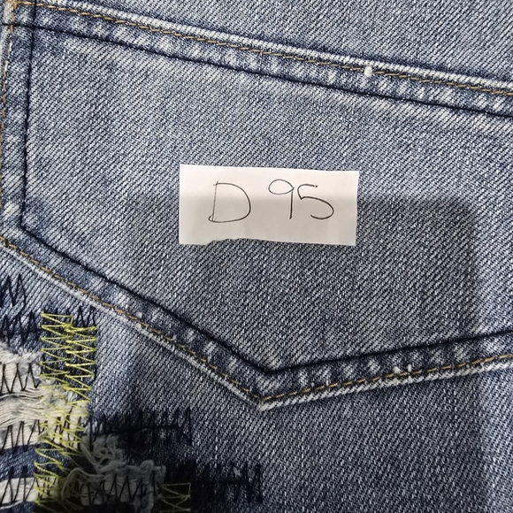 Born Fly Men's Denim Shorts Distressed Blue Size 42 - Picture 8 of 8